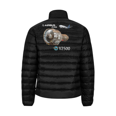 Airbus A320 Men's Stand Collar Padded Jacket e-joyer